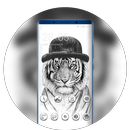 Theme for hand draw sketch cool tiger wallpaper APK