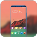 Theme for Poco F1 pink anime low poly sunset APK