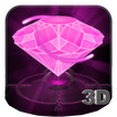 Różowy diament Miłość 3D Theme