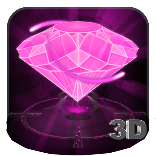 Rosa Diamant-Liebes-3D-Theme
