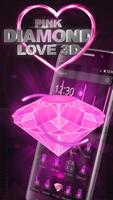 Tema Pink Diamond Amor 3D Cartaz