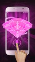 Tema Pink Diamond Amor 3D imagem de tela 2