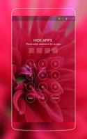 Red Pure Flowers Theme: Pretty Love Wallpaper HD capture d'écran 2