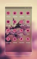 Sakura Theme: Pink Cherry blossom Flower Wallpaper ภาพหน้าจอ 1