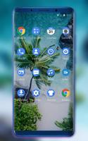 Theme for plant coconut tree beach wallpaper capture d'écran 1