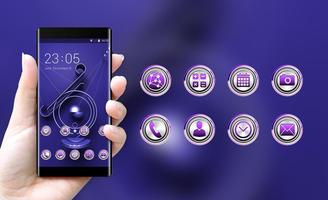 Theme for purple metal decoration wallpaper screenshot 3