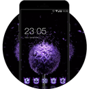 Dandelion Butterfly Romantic Theme: Purple Fantasy APK