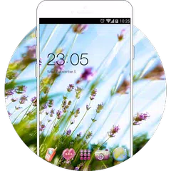 download Lavender Theme: Purple Wild Flower Wallpaper HD APK