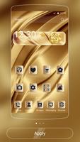 貴族黃金主題 貴族黃金商務主題 商務金色鑲鑽主題 海報