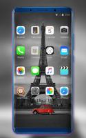 Theme for Xiao Mi Band 3 black red car tower road screenshot 1