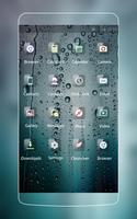 Water Drop HD Wallpaper Theme for Gaxlxy A7 ảnh chụp màn hình 1