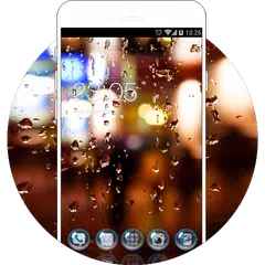 Raindrop Theme for J2 Ace: Neon Rainy Wallpaper APK download
