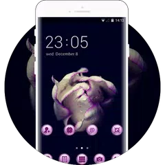 Charming Purple Flower Theme For Gionee A1/A1 plus APK download