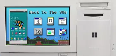 Windroid Theme for windows 95 PC Computer Launcher