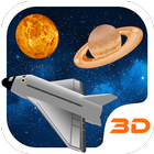Space Rocket 3D Theme icône