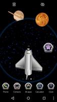 Space Rocket 3D Theme plakat