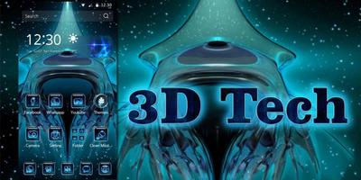 3D Tech Theme ảnh chụp màn hình 3