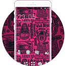 Cool Skull Biker Motorcycle Helmet Pinky Theme APK
