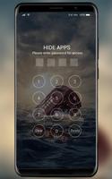 Theme for LG v30 telephone booth drowning in sea اسکرین شاٹ 2