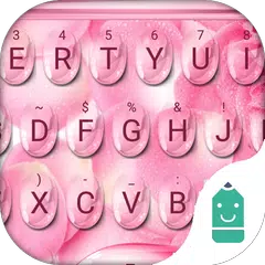 Pinky Water Drops Emoji Theme