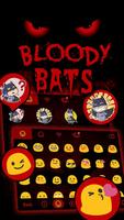 برنامه‌نما Bloody Bats Theme&Emoji Keyboard عکس از صفحه