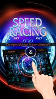 Speed Racing Theme&Emoji Keyboard Affiche