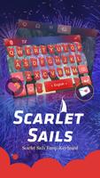 Scarlet Sails Theme&Emoji Keyboard Plakat