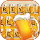 Bubbling Beer Theme&Emoji Keyboard APK