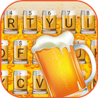 Bubbling Beer Theme&Emoji Keyboard Zeichen