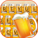 Bubbling Beer Theme&Emoji Keyboard icon