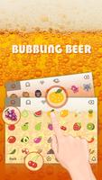 Bubbling Beer Theme&Emoji Keyboard Screenshot 2