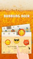 Bubbling Beer Theme&Emoji Keyboard скриншот 3