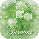 Jasmine Flower Romance Theme&Emoji Keyboard APK