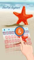 Starfish Theme&Emoji Keyboard Affiche