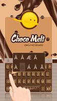 Choco Melt Theme&Emoji Keyboard capture d'écran 1