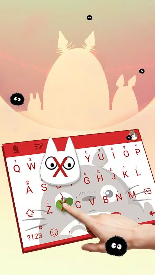 Cute Totoro Theme&Emoji Keyboard APK pour Android Télécharger