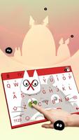 Cute Totoro Theme&Emoji Keyboard Affiche
