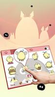 Cute Totoro Theme&Emoji Keyboard ภาพหน้าจอ 1