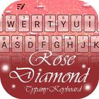Rose Diamond Theme&Emoji Keyboard simgesi