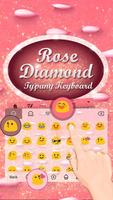 Rose Diamond Theme&Emoji Keyboard Ekran Görüntüsü 2