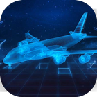 Hologram Plane Tech  Theme&Emoji Keyboard ไอคอน