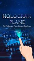 Hologram Plane Tech  Theme&Emoji Keyboard Ekran Görüntüsü 1