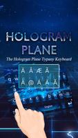 2 Schermata Hologram Plane Tech  Theme&Emoji Keyboard