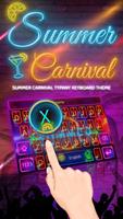 Summer Carnival Theme&Emoji Keyboard पोस्टर
