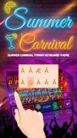 Summer Carnival Theme&Emoji Keyboard imagem de tela 1