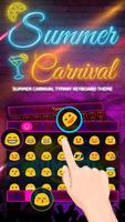 Summer Carnival Theme&Emoji Keyboard imagem de tela 2