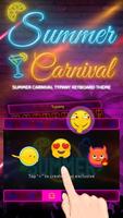 Summer Carnival Theme&Emoji Keyboard imagem de tela 3