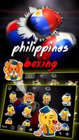 Philippines Boxing Theme&Emoji Keyboard captura de pantalla 1
