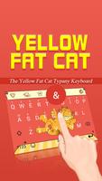 Yellow Fat Cat Theme&Emoji Keyboard screenshot 1