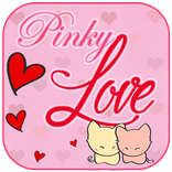 Pinky Love Heart Theme&Emoji Keyboard